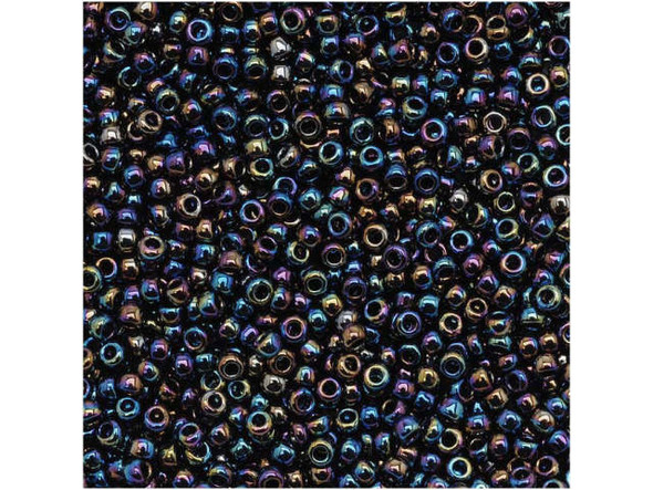 TOHO Glass Seed Bead, Size 15, 1.5mm, Metallic Rainbow Iris (Tube)