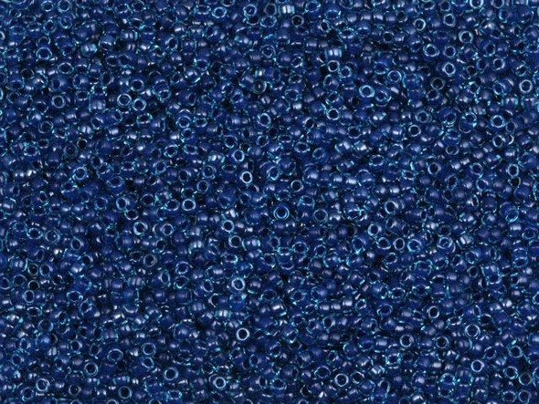 TOHO Glass Seed Bead, Size 15, 1.5mm, Inside-Color Aqua/Capri-Lined (Tube)