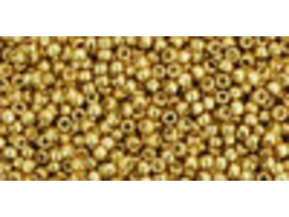 TOHO Glass Seed Bead, Size 15, 1.5mm, PermaFinish - Galvanized Starlight (Tube)