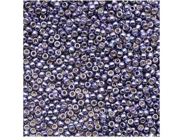 TOHO Glass Seed Bead, Size 15, 1.5mm, PermaFinish - Metallic Polaris (Tube)