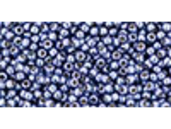 TOHO Glass Seed Bead, Size 15, 1.5mm, PermaFinish - Metallic Polaris (Tube)