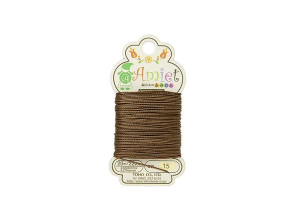 TOHO Amiet Beading Thread, Auburn (20 Meters/22 Yards)