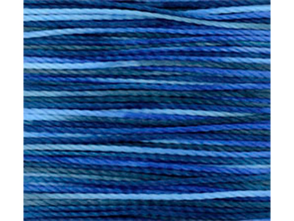TOHO Amiet Beading Thread, Blue Variegated (20 Meters/22 Yards)