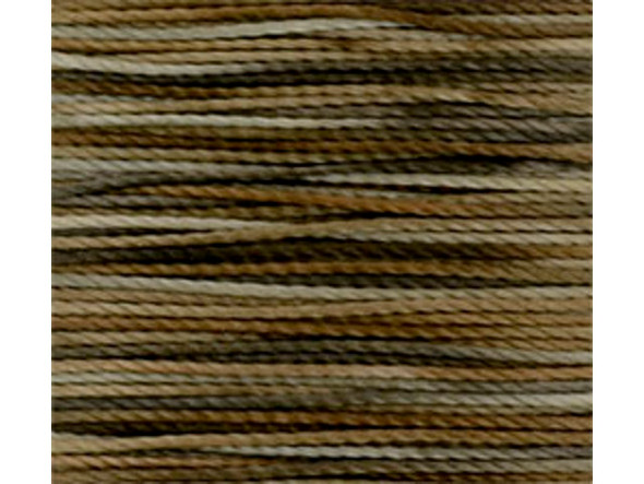 TOHO Amiet Beading Thread, Brown Variegated (20 Meters/22 Yards)