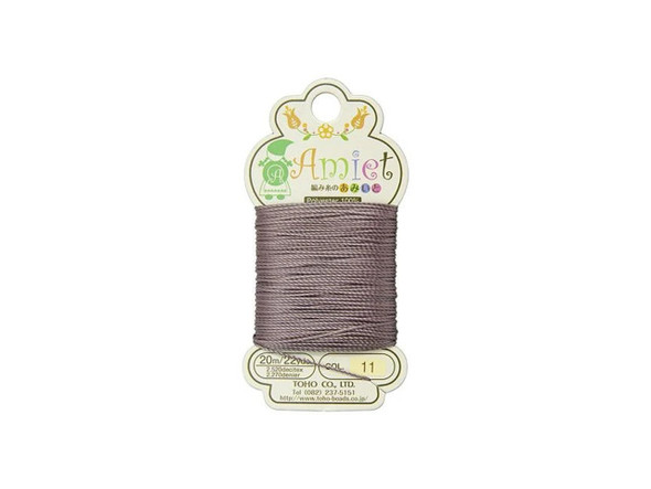 TOHO Amiet Beading Thread, Mauve (20 Meters/22 Yards)