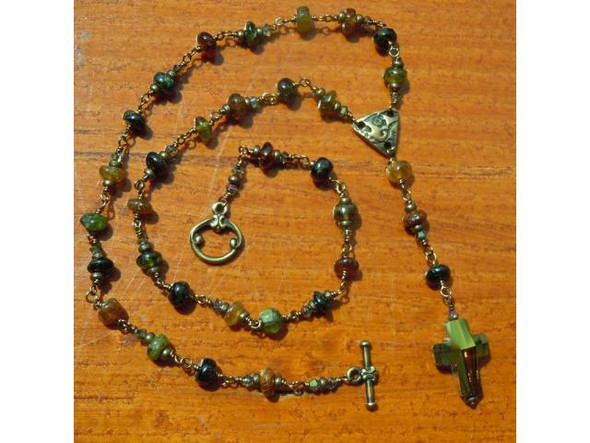 TierraCast Antiqued Brass Plated Toggle Clasp, Classic (Each)