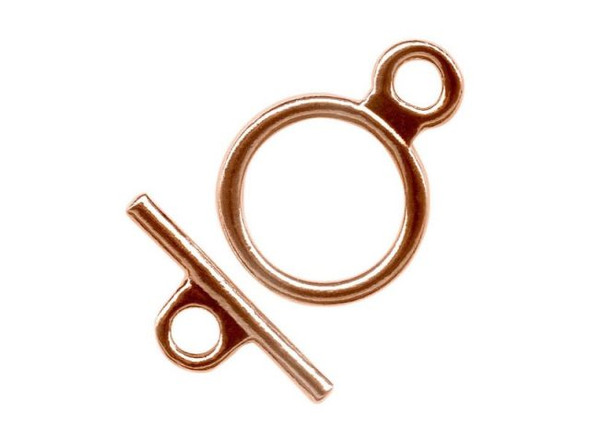 Copper Plated Toggle Clasp, Cast, 15mm (gross)