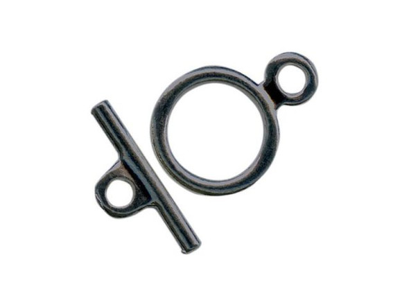 Gunmetal Toggle Clasp, Cast, 12mm (gross)