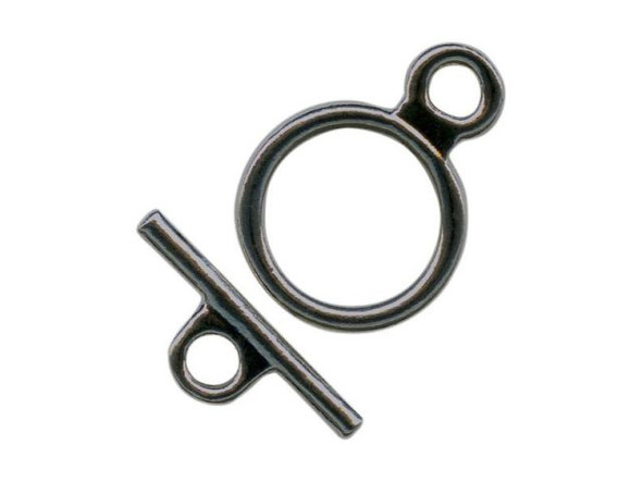 Gunmetal Toggle Clasp, Cast, 15mm (gross)