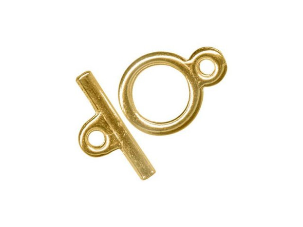 Tiny Toggle Clasp, 9.5mm - Gold Plated (gross)