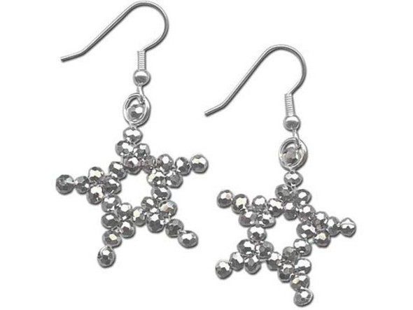 2x3mm Faceted Fire-Polish Micro Spacer Bead - Fine Silver Plated (Card)