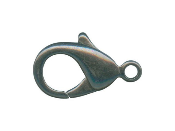 Gunmetal Lobster Clasp, 22mm (12 Pieces)