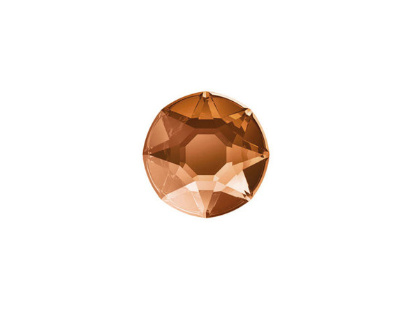 Add glittering style to your designs with the PRESTIGE Crystal Components 2078 SS16 Hotfix rose flatback in Smoked Amber. The celestial-inspired cut uses an innovative and unique multilayer cut, for a look full of brilliance. This flatback will add exceptional sparkle and light refraction to all of your projects. It's perfect for a dazzling display in your designs. Hotfix flatbacks already have adhesive attached to their backing and are heat activated, so they are easy to add to designs. This flatback features a rich brown amber color.Sold in increments of 24