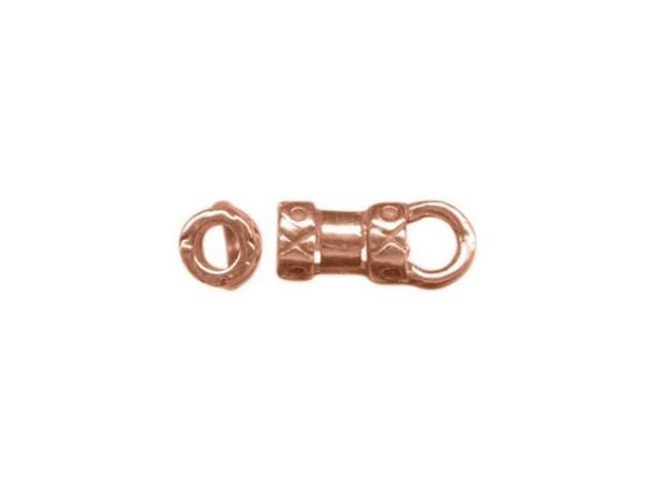JBB Findings Copper Plated Center-Crimp Tube with Loop, 2.2mm I.D. (Each)