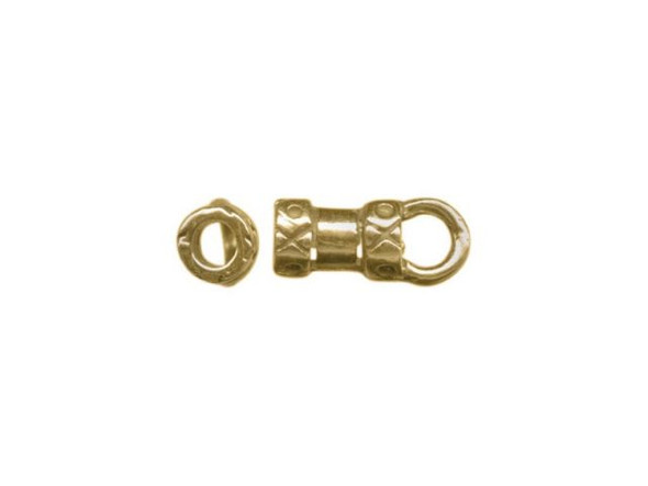 JBB Findings Brass Center-Crimp Tube with Loop, 2.2mm I.D. (Each)