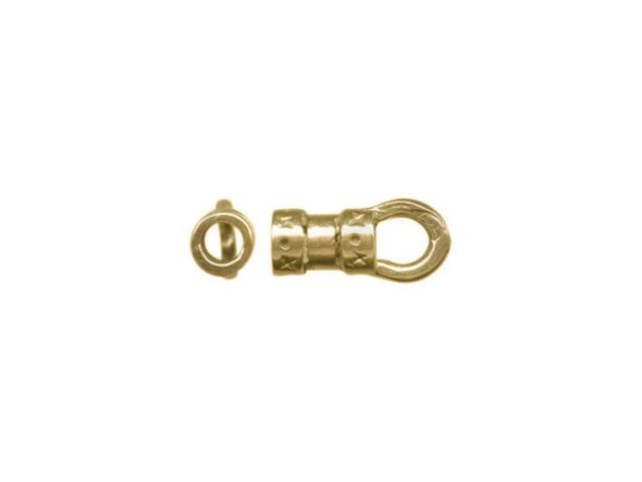 Textured Brass Gold Plated 4mm Crimp Covers - 20 Pieces