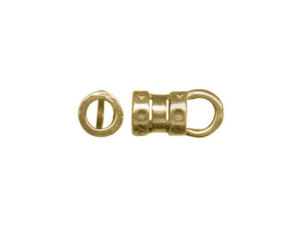 JBB Findings Brass Center-Crimp Tube with Loop, 3.3mm I.D. (Each)