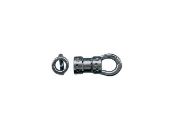 JBB Findings Gunmetal Center-Crimp Tube with Loop, 2mm I.D. (Each)