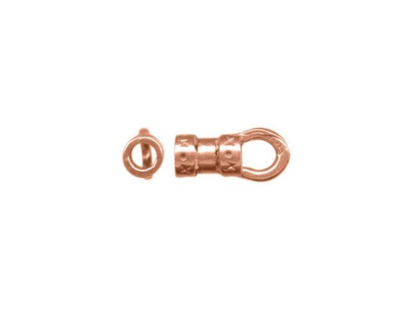 JBB Findings Copper Plated Center-Crimp Tube with Loop, 2mm I.D. (Each)