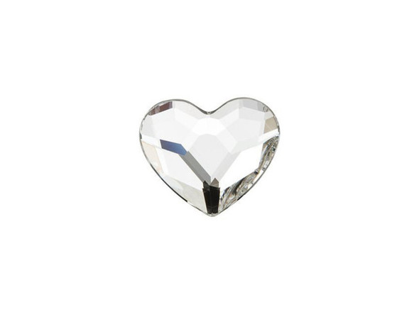 You can add a romantic touch to even more designs with the PRESTIGE Crystal Components 2808 10mm heart flatback in Crystal. This flatback features a faceted heart shape with a soft and delicate cut. This playful component will add a feminine and youthful look to your designs. Hearts are always a timeless element for designs and this large flatback will be a great addition to your clothing, accessories and more. This flatback features a brilliantly clear coloring.