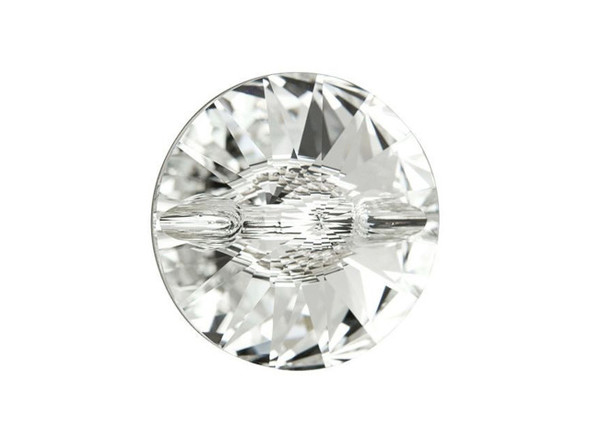 With the classic Rivoli faceting and a horizontally drilled hole in the back of this PRESTIGE Crystal Components crystal button, this little gem will make a wonderful clasp or focal piece. String it on a head pin and incorporate it into your earring designs. Embellish your next craft or sewing project with this lovely little button. This large button features a clear color that will work with any color palette. Use it anywhere you want to showcase some sparkle.