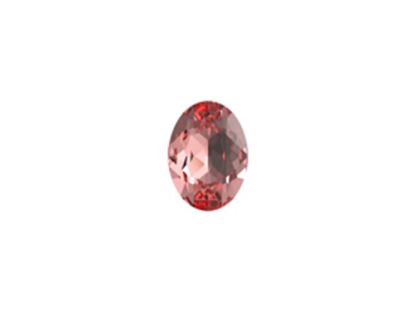 Make bright sparkle the focus of your designs with the PRESTIGE Crystal Components 4120 14 x 10mm oval fancy stone in Rose Peach. This oval-shaped faceted Austrian crystal is sure to give your projects a brilliant touch. It has a faceted back, making it perfect for beaded bezel designs. The combination of elegant shape and precise facets make this oval a beautiful work of art. The Rose Peach color of this crystal is meant to reflect a cherry blossom combined with the sweet smell of an English rose, so try it with cream and soft brown components.