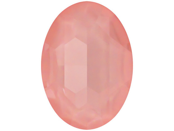 Make bright sparkle the focus of your designs with the PRESTIGE Crystal Components 4120 18 x 13mm oval fancy stone in Crystal Flamingo Ignite. This oval-shaped faceted Austrian crystal is sure to give your projects a brilliant touch. It has a faceted back, making it perfect for beaded bezel designs. The combination of elegant shape and precise facets make this oval a beautiful work of art. This crystal features a soft flamingo pink color accented with the shine of the Ignite effect. The Ignite effect is perfect for unfoiled crystals, as it subtly highlights the crystal facets on the reverse side and produces an intense sparkle at the front.