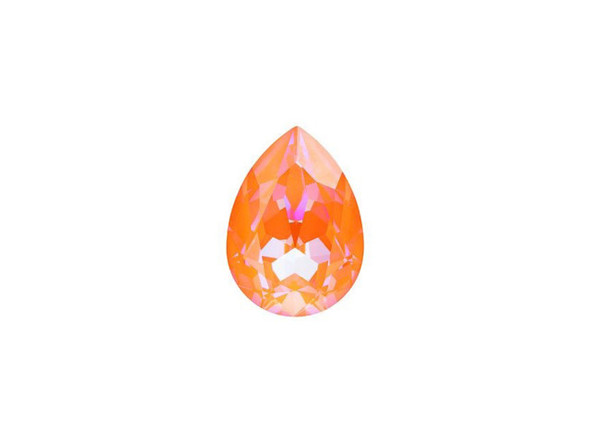 You'll love lighting up your designs with this PRESTIGE Crystal Components fancy stone. This stone features a faceted back perfect for beaded bezel designs, as well as a faceted front that highlights the beautiful shape and color wonderfully. The combination of the elegant shape and precise facets makes this pear stone a beautiful work of art. You can embed this stone into epoxy clay, use it in a setting, seed bead around it, and more. It does not have a stringing hole, so get creative The DeLite effect creates highlighted facets that show the depth and clarity of the crystal, making each facet appear sharp and perfect with intense sparkle.