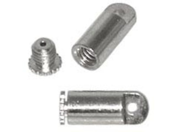 Bead Bandit Silver Plated Cord End, Bead Bandit (pack)