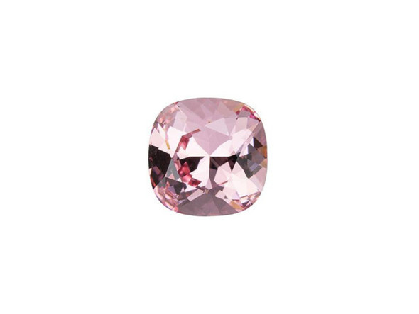 Showcase playful sparkle with this PRESTIGE Crystal Components Cushion fancy stone. This fancy stone features a traditional gemstone cushion cut, a square shape with rounded edges. The beautiful faceting enhances the sparkle of this stone, giving you an eye-catching focal for designs. Use it in bead embroidered designs, with epoxy clay and more. This eye-catching crystal features a delicate pink color full of amazing sparkle.