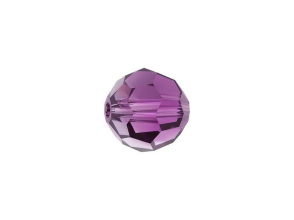 Use this bead to add elegance to your jewelry. With its 8mm size, it can be incorporated into any type of jewelry you have in mind. The multi-faceted color blend from PRESTIGE Crystal Components is rich with hues of sparkling Amethyst. The slight translucent color could be used with silver to create dangling earrings or string together to make a bracelet to accent an outfit. Each movement makes the colors dance and sparkle at every angle.Sold in increments of 6