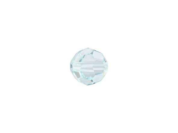 Displaying a classic round shape and multiple facets, this bead can be added to any project for a burst of sparkle. The simple yet elegant style makes this bead an excellent supply to have on hand, because you can use it nearly anywhere. This versatile bead features a brilliant sparkle with a faint sky blue tinge, for an airy look.Sold in increments of 12