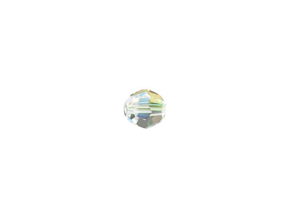 Give any design some pizzazz with this PRESTIGE Crystal Components faceted round bead. Displaying a classic round shape and multiple facets, this bead can be added to any project for a burst of sparkle. The simple yet elegant style makes this bead an excellent supply to have on hand, because you can use it nearly anywhere. This small bead makes a great spacer. The shimmer effect is a special coating specifically designed to capture movement. This effect adds brilliance, color vibrancy, and unique light refraction.Sold in increments of 12