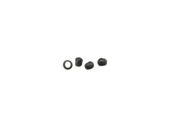 Beadalon Gunmetal Crimp Bead, Smooth, "Size 1" (Pack)