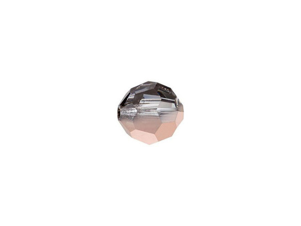 Incorporate refined sparkle into your designs with the PRESTIGE Crystal Components 5000 6mm faceted round in Crystal Rose Gold. Displaying a classic round shape and multiple facets, these beads can be added to any project for a burst of color. The simple yet elegant style makes this bead an excellent supply to have on hand, because you can use them nearly anywhere. This bead features a versatile size that is perfect for bracelets, necklaces and earrings. It displays a dusky rose color accented with a coating of 18-carat rose gold. It is a shiny, mirror-like color full of metallic beauty.Sold in increments of 12