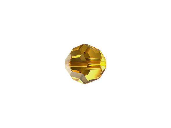 Dazzling style can be yours with this PRESTIGE Crystal Components crystal faceted round in Golden Topaz. Displaying a classic round shape and multiple facets, this bead can be added to any project for a burst of sparkle. The simple yet elegant style makes this bead an excellent supply to have on hand, because you can use it nearly anywhere. This bead is the perfect size for matching necklace and bracelet sets. This bead features a golden-yellow topaz color.Sold in increments of 6