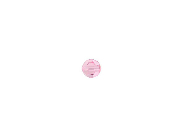 Make your designs stand out with delightful pink color using the PRESTIGE Crystal Components 5000 3mm faceted round in Light Rose. This small bead features a sweet pink color that would work in any feminine design. This faceted round bead in PRESTIGE Crystal Components's 5000 style is the perfect accent or delicate spacer bead for your beaded jewelry creations. Use only PRESTIGE Crystal Components beads when you want to look your absolute best. This bead looks exquisite in seed bead embroidery or weaving designs as a sparkling accent.Sold in increments of 12