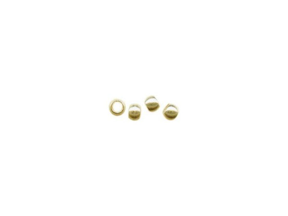 Beadalon Gold Plated Crimp Bead, Smooth, "Size 1" (1/10 ounce)