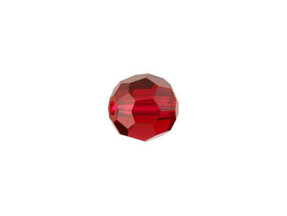 Deep red beauty fills this PRESTIGE Crystal Components round bead. Displaying a classic round shape and multiple facets, this bead can be added to any project for a burst of sparkle. The simple yet elegant style makes this bead an excellent supply to have on hand, because you can use it nearly anywhere. Use this versatile bead in necklaces, bracelets, and earrings.Sold in increments of 6