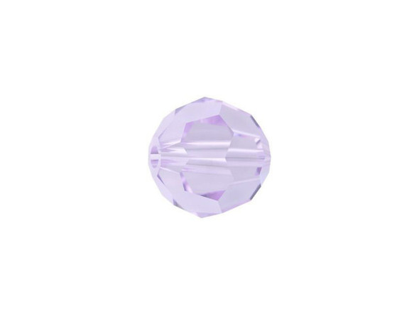Displaying a classic round shape and multiple facets, this bead can be added to any project for a burst of sparkle. The simple yet elegant style makes this bead an excellent supply to have on hand, because you can use it nearly anywhere. This eye-catching bead features a faint pale purple color with an icy sparkle.Sold in increments of 6