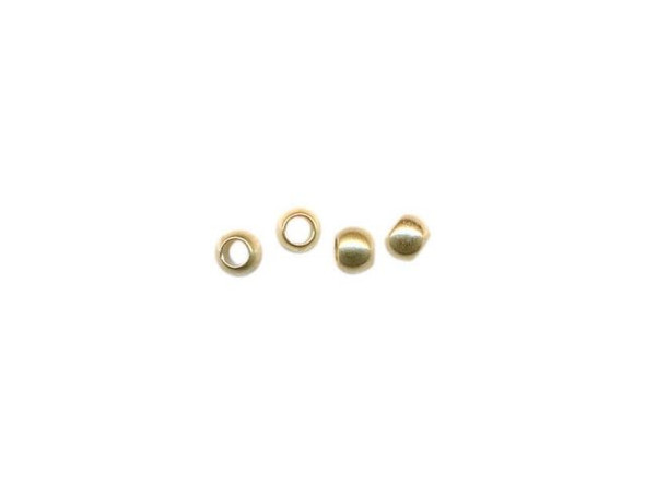 41-256-53-4 Beadalon Gold Plated Crimp Bead, Smooth, Size 3 - Rings &  Things