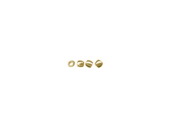 Beadalon Gold Plated Crimp Bead, Smooth, "Size 0" (Pack)