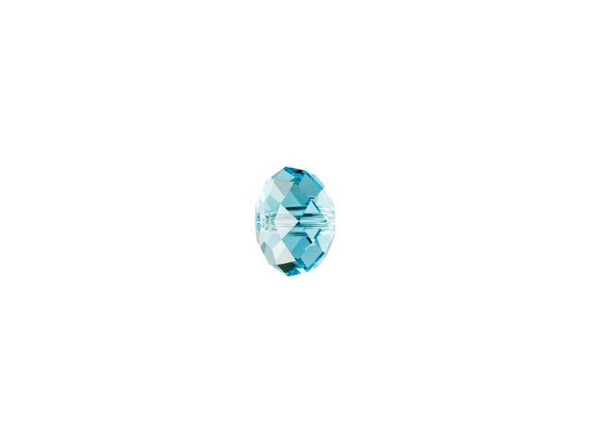 This PRESTIGE Crystal Components 8mm Briolette bead in Light Turquoise is faceted to perfection. This crystal bead displays a roundel-like design with sharp facets that sparkle in the light to give your looks eye-catching qualities. The larger holes of this style allow the designer to use fibers, ribbon or beading chain. Try one in a long necklace or string many together on a bracelet for a chunky result. This beautiful bead features a bright blue color that shines with icy brilliance.Sold in increments of 6