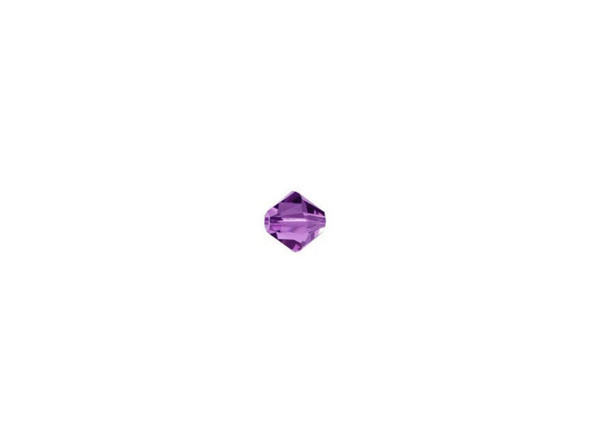 Add regal sparkle to designs with this PRESTIGE Crystal Components Bicone bead in Amethyst. The cut creates high brilliance with 12 meticulously-cut facets. This patented cut is bursting with captivating brilliance and will provide you with gorgeous results. Its beautiful Amethyst color and 3mm size will make your designs pop with gorgeous elegance.Sold in increments of 24