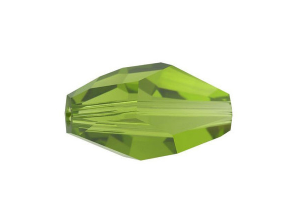 Add a sparkling accent to any look with this PRESTIGE Crystal Components Polygon bead. This bead features an oval-like shape complete with irregular facets that create an organic, nugget-like look. You can use this bead in geometric designs, asymmetrical pieces, and more. Add it to more classic styles for a unique twist. This large bead features a lovely olive green color.