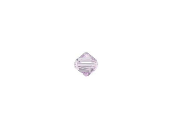 This light purple PRESTIGE Crystal Components 4mm cut Bicone bead is a beautiful way to lighten the appearance of your designs. You can scatter this delicate bead throughout a multi-strand design or use it as a spacer bead between black agate gemstone beads. The cut features amazing facets to increase brilliance and sparkle.Sold in increments of 24