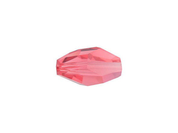 Add a sparkling accent to any look with this PRESTIGE Crystal Components Polygon bead. This bead features an oval-like shape complete with irregular facets that create an organic, nugget-like look. You can use this bead in geometric designs, asymmetrical pieces, and more. Add it to more classic styles for a unique twist. This eye-catching bead features a pink color with peachy orange undertones.Sold in increments of 3