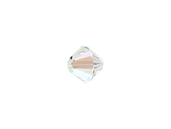 Give your designs an amazing accent of sparkle with this PRESTIGE Crystal Components bicone bead. This bead features the popular Bicone shape that tapers at both ends, much like a diamond. The multiple facets cut into the surface of the crystal create a sparkling effect that is sure to catch the eye. This versatile bead can be used anywhere. The Shimmer effect is inspired by the glittering AB finish. It's a soft and elegant effect that radiates multiple shades of a single color. It offers more brilliance, color vibrancy, and light refraction to accentuate every movement of the crystal.Sold in increments of 12