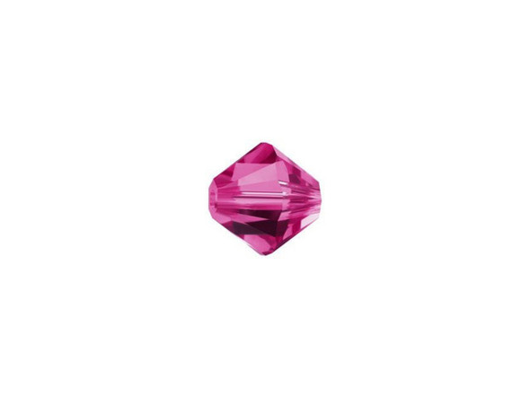 The spectacular fuchsia color of this PRESTIGE Crystal Components Bicone combines with the 12 meticulously-cut facets to create a brilliant crystal treasure full of exhilarating beauty. This Bicone crystal features the cut that offers added sparkle and luminosity. Incorporate this 6mm Bicone into your beaded jewelry and craft designs for a gorgeous accent.Sold in increments of 12