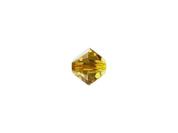 Give your designs an elegant look with this beautiful faceted Bicone in the gorgeous Golden Topaz color from PRESTIGE Crystal Components. This Bicone crystal features the cut with 12 amazing facets full of sparkle and brilliance. This patented cut is beyond measure and just has to be seen to be truly appreciated. Make your designs pop with this gorgeous 4mm crystal bead today.Sold in increments of 24